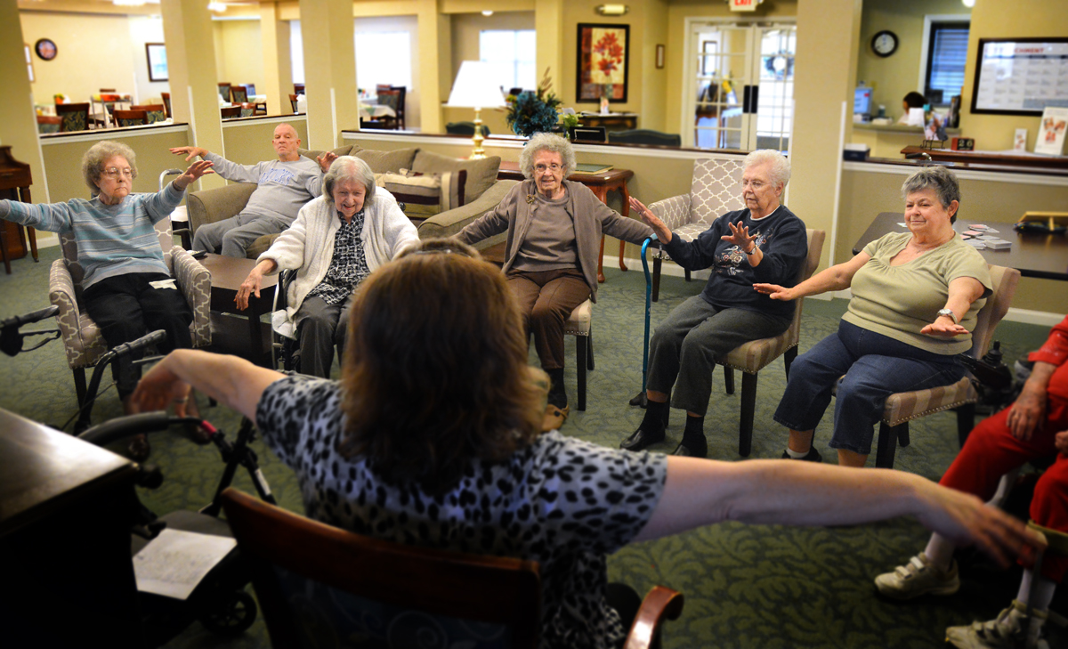 Lynd Place Exercise Class for residents